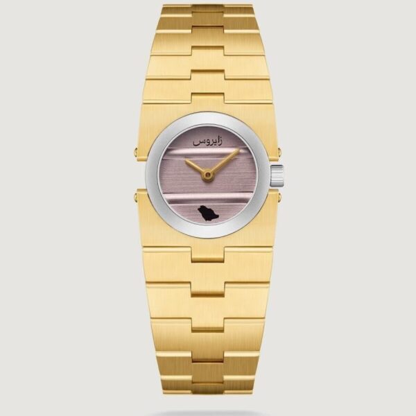 ساعة نسائية بسير ستيل بلون ذهبي | ZAS698F