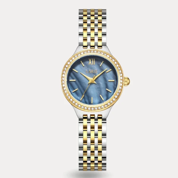 ساعة رونق النسائية بلون فضي وذهبي | LOS012L