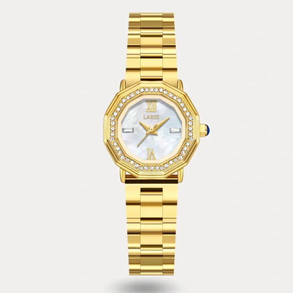 ساعة ريفال النسائية باللون الذهبي | LOS013L