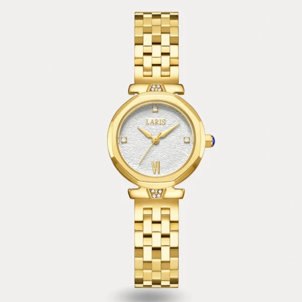 ساعة ميساء النسائية باللون الذهبي | LOS015L